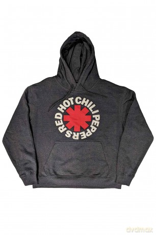 Red Hot Chili Peppers: Unisex Pullover Hoodie: Classic Asterisk (Charcoal Grey) (Large)