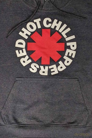 Red Hot Chili Peppers: Unisex Pullover Hoodie: Classic Asterisk (Charcoal Grey) (Medium)