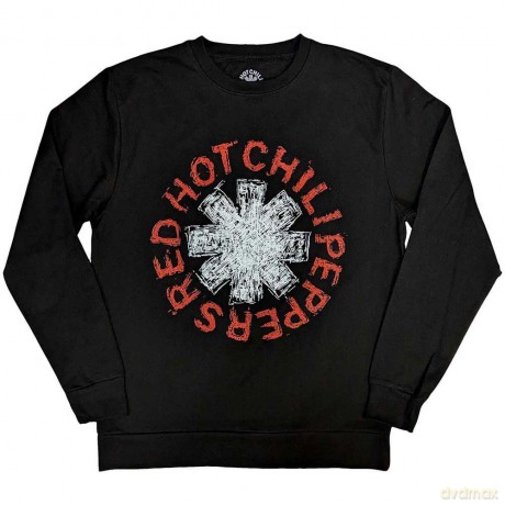 Red Hot Chili Peppers: Unisex Sweatshirt: Scribble Asterisk (Black) (Medium)