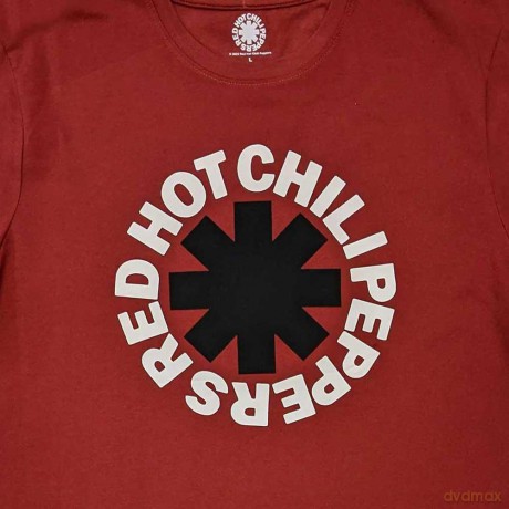 Red Hot Chili Peppers: Unisex T-Shirt: Classic Asterisk (Red) (Medium)