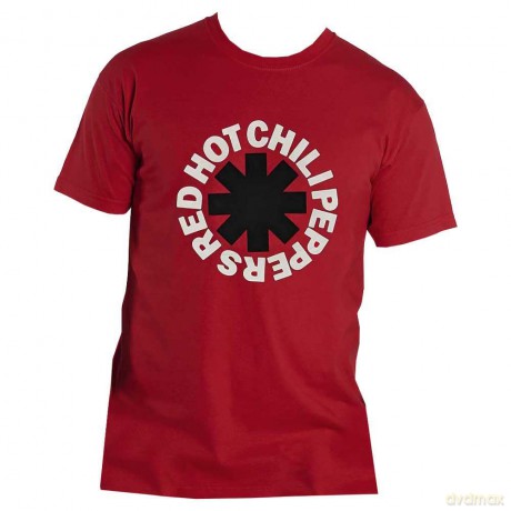Red Hot Chili Peppers: Unisex T-Shirt: Classic Asterisk (Red) (Small)