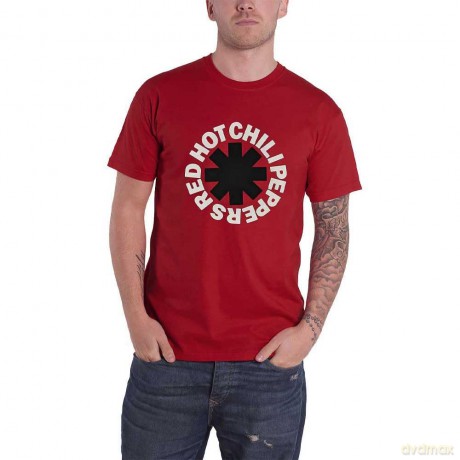 Red Hot Chili Peppers: Unisex T-Shirt: Classic Asterisk (Red) (X-Large)