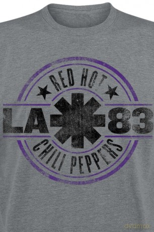 Red Hot Chili Peppers: Unisex T-Shirt: LA 83 (Heather Grey) (Large)