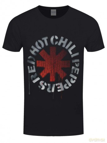 Red Hot Chili Peppers: Unisex Tee: Stencil (Small)