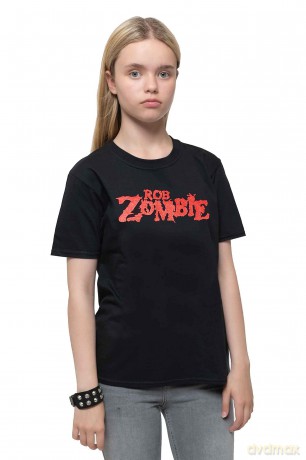 Rob Zombie: Kids T-Shirt: Logo (Black) (9-10 Years)