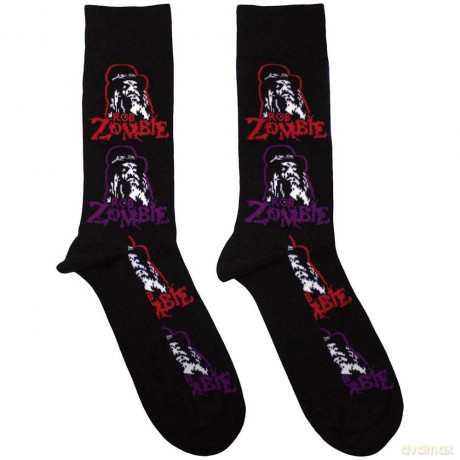 Rob Zombie: Unisex Ankle Socks: Multicolour Repeats (Black) (UK Size 7 - 11)