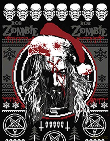 Rob Zombie: Unisex T-Shirt: Bloody Santa (Black) (Medium)