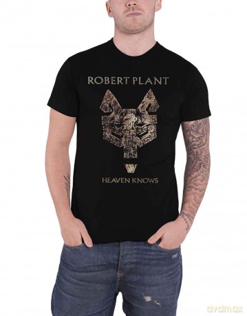 Robert Plant: Unisex T-Shirt: Heaven Knows (Black) (X-Large)