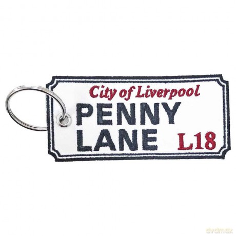 Rock Off: Patch Keychain: Penny Lane Liverpool Sign (Double Sided)