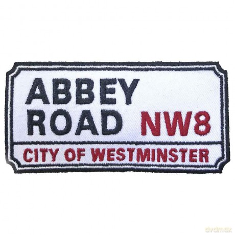 Rock Off: Standard Patch: Abbey Road NW London Sign
