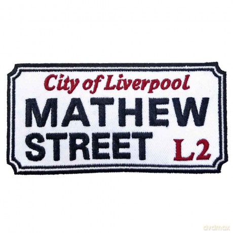 Rock Off: Standard Patch: Mathew Street Liverpool Sign