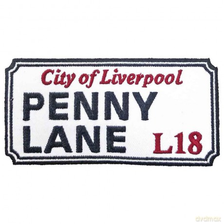 Rock Off: Standard Patch: Penny Lane Liverpool Sign