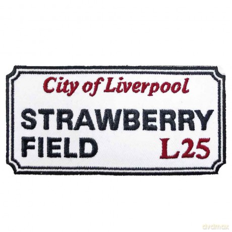Rock Off: Standard Patch: Strawberry Field Liverpool Sign