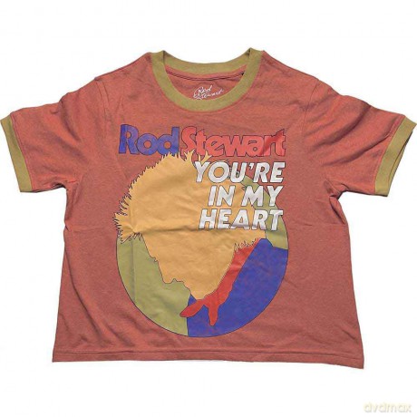 Rod Stewart: Ladies Crop Top: In My Heart (Orange & Yellow) (XX-Large)