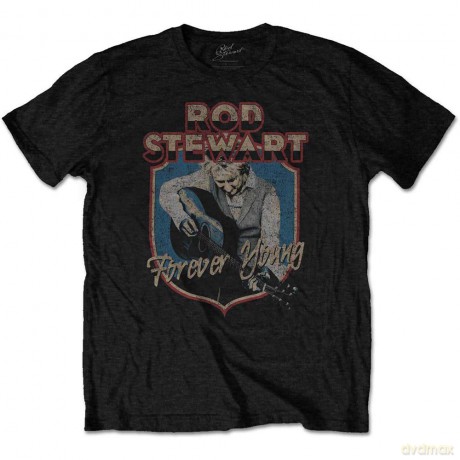 Rod Stewart: Men's Tee: Forever Crest (Small)