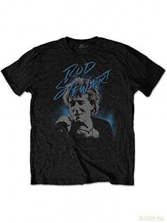 Rod Stewart: Men's Tee: Scribble Photo (Large)
