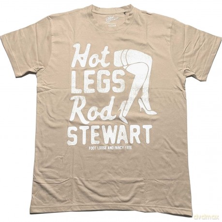 Rod Stewart: Unisex T-Shirt: Hot Legs (Sand) (Medium)