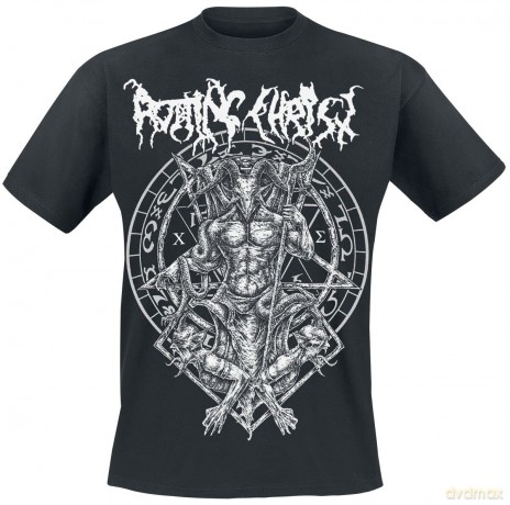 Rotting Christ: Unisex T-Shirt: Hellenic Black Metal Legions (Black) (Back Print) (Large)