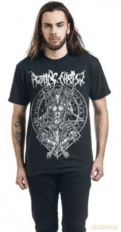 Rotting Christ: Unisex T-Shirt: Hellenic Black Metal Legions (Black) (Back Print) (Large)