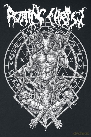 Rotting Christ: Unisex T-Shirt: Hellenic Black Metal Legions (Black) (Back Print) (Medium)