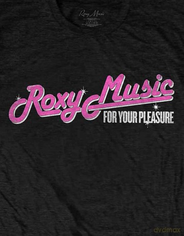 Roxy Music: Unisex T-Shirt: For Your Pleasure Tour (Black) (Back Print) (Small)