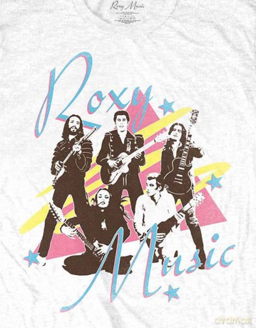 Roxy Music: Unisex T-Shirt: Guitars (White) (XX-Large)