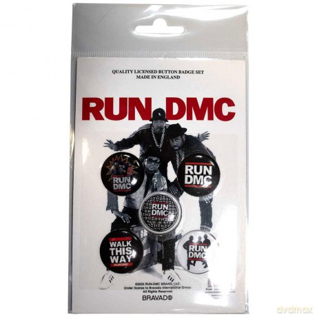 Run Dmc: Run DMC Button Badge Pack: Walk This Way