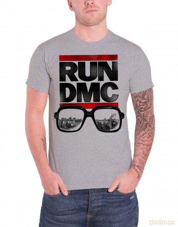 Run Dmc: Run DMC Men's Tee: Glasses NYC (X-Large)
