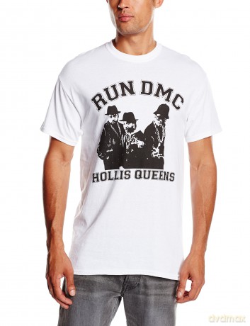 Run Dmc: Run DMC Men's Tee: Hollis Queen Pose (Medium)