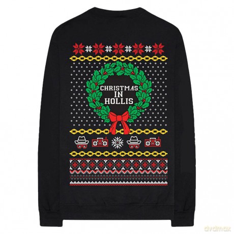 Run Dmc: Run DMC Unisex Sweatshirt: Holiday (Black) (Back Print) (Small)