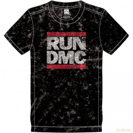 Run Dmc: Run DMC Unisex T-Shirt: Logo (Black) (Wash Collection) (X-Large)