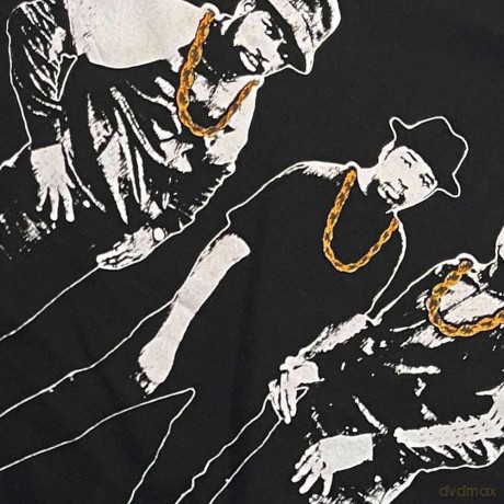 Run Dmc: Run DMC Unisex Tank T-Shirt: Gold Chains Photo (Black) (Small)