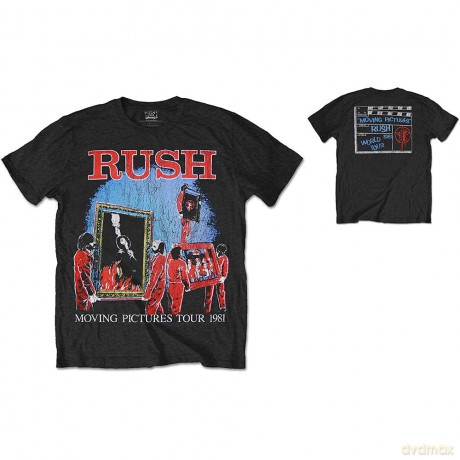 Rush: Men's Tee: 1981 Tour with Back Printing (Large)