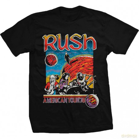 Rush: Unisex T-Shirt: US Tour 1978 (Black) (Small)