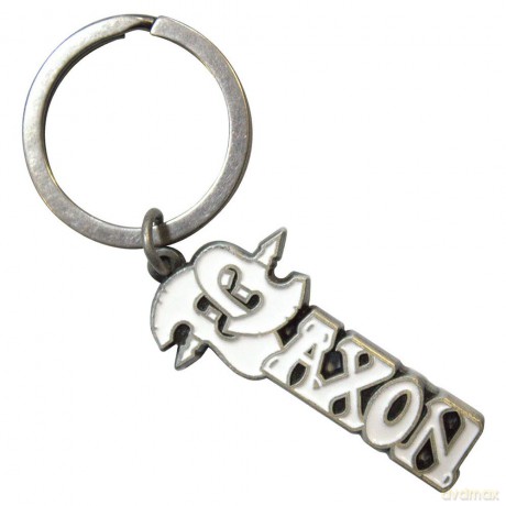 Saxon: Keychain: White Logo