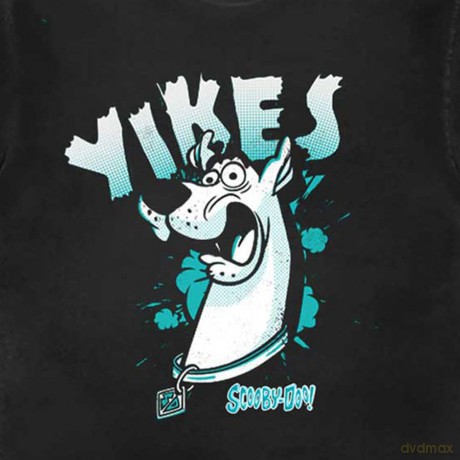 Scooby Doo: Unisex T-Shirt: Yikes Scooby Blue (Black) (Small)