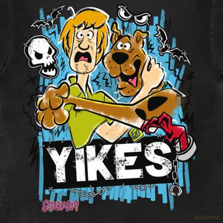 Scooby Doo: Unisex T-Shirt: Yikes! (Black) (Medium)