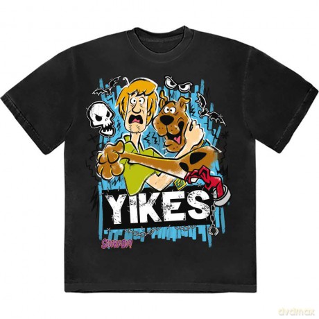 Scooby Doo: Unisex T-Shirt: Yikes! (Black) (Small)