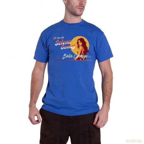 Selena Gomez: Unisex T-Shirt: Mural (Royal Blue) (Medium)