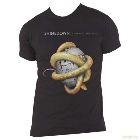 Shinedown: Unisex T-Shirt: Clean Threat (Black) (Medium)