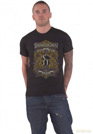 Shinedown: Unisex T-Shirt: Ornamental Scissors (Black) (Small)