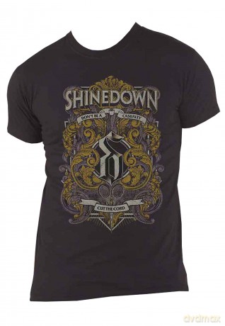 Shinedown: Unisex T-Shirt: Ornamental Scissors (Black) (Small)