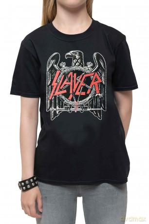 Slayer: Kids T-Shirt: Black Eagle (Black) (12-13 Years)