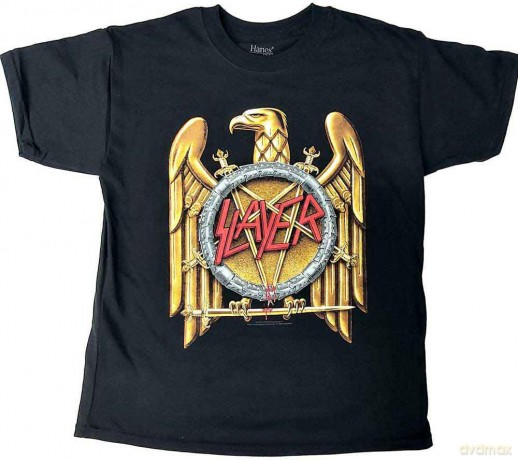 Slayer: Kids T-Shirt: Gold Eagle (Black) (1-2 Years)