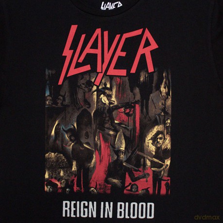 Slayer: Ladies Crop Top: Reign In Blood (Black) (Medium)