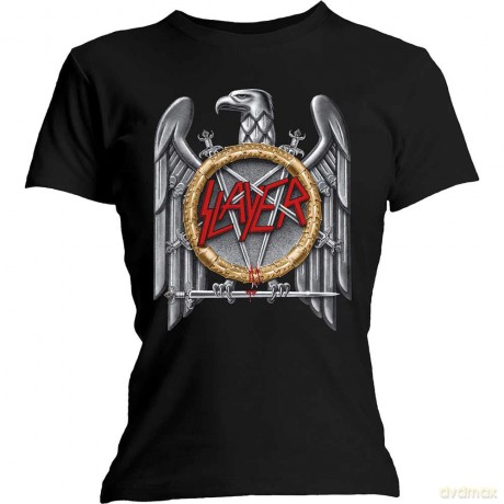 Slayer: Ladies Tee: Silver Eagle (Large)