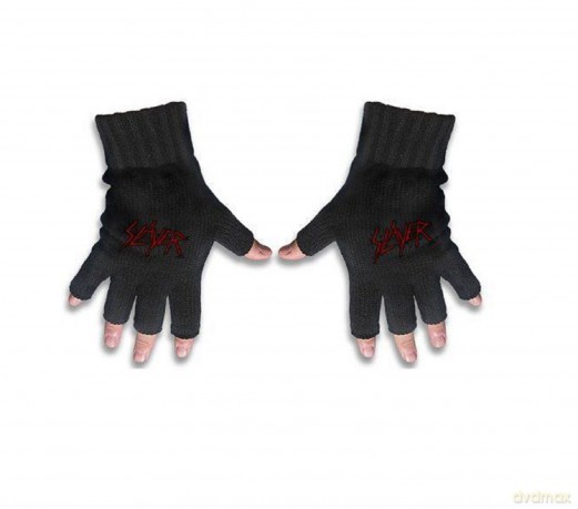 Slayer: Men's Fingerless Gloves: Scratched Logo