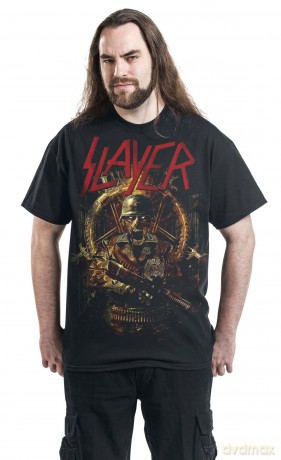 Slayer: Men's Tee: Hard Cover Comic Book (Back Print) (Small)