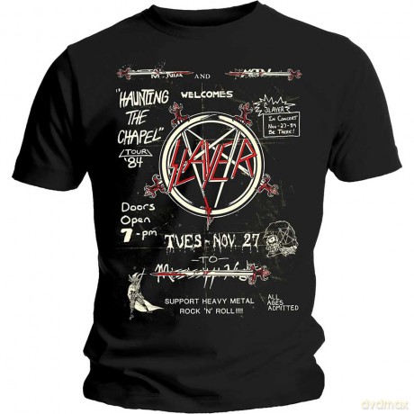 Slayer: Men's Tee: Haunting 84 Flier (XX-Large)
