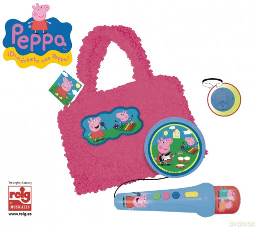 REIG Peppa Mikrofon ze Wzmacniaczem Torebka [ZABAWKA]